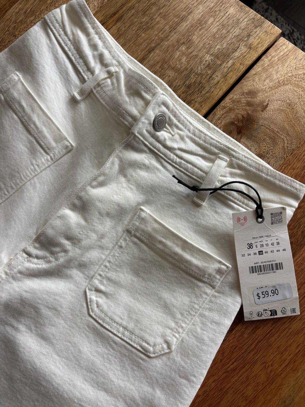 Zara ZW Collection High Waist Wide Leg Jeans